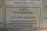 THORESSON Joey 1955-2015