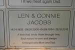 JACOS Len 1932-2006 & Connie 1934-2015