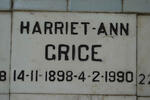 GRICE Harriet-Ann 1898-1990