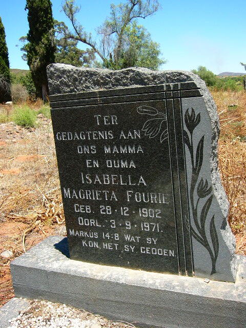 FOURIE Isabella Magrieta 1902-1971