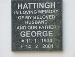 HATTINGH George 1934-2001