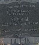 BOTHA Pieter M. 1943-1972
