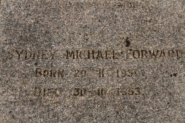 FORWARD Sydney Michael 1930-1953