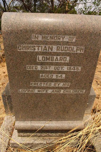 LOMBARD Christian Rudolph -1945