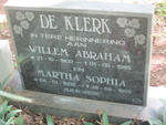 KLERK Willem Abraham, de 1900-1985 & Martha Sophia 1902-1999
