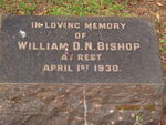 BISHOP William D.N. -1930