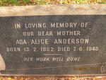 ANDERSON Ada Alice 1882-1948
