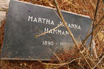 HAMMAN Martha Johanna 1890-1980