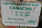 CAMACHO Caroline Batista de Jesus 1927-2007
