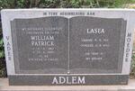 ADLEM William Patrick 1912-1985 & Lasea 1915-1995
