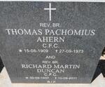 AHERN Thomas Pachomius 1909-1973 :: DUNCAN Richard Martin 1937-1911