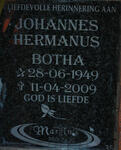 BOTHA Johannes Hermanus 1949-2009