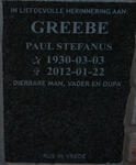 GREEBE Paul Stefanus 1930-2012