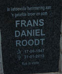 ROODT Frans Daniel 1947-2013
