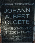 CLOETE Johann Albert 1951-2009