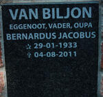 BILJON Bernardus Jacobus, van 1933-2011