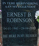 ROBINSON Ernest B. 1941-2012