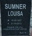 SUMNER Louisa 1937-2012
