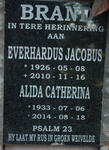 BRAND Everhardus Jacobus 1926-2010 & Alida Catherina 1933-2014