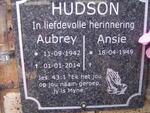 HUDSON Aubrey 1942-2014 & Ansie 1949-