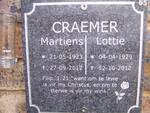CRAEMER Martiens 1923-2012 & Lottie 1929-2012