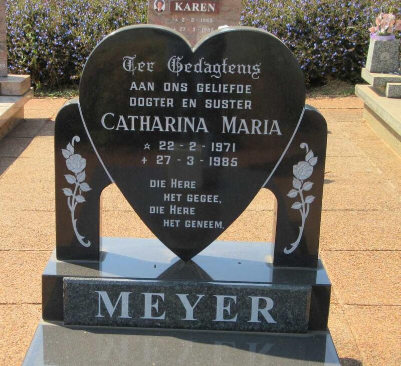 MEYER Catharina Maria 1971-1985