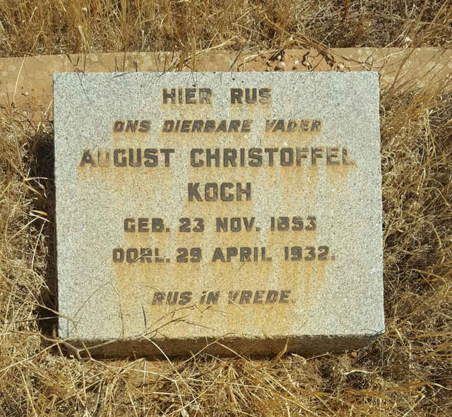 KOCH August Christoffel 1853-1932