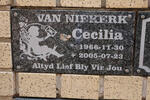 NIEKERK Cecilia, van 1966-2005