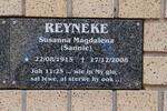 REYNEKE Susanna Magdalena 1915-2008