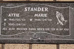STANDER Attie 1942-2010 & Marie 1946-