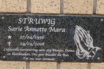 STRUWIG Sarie Annette Mara 1936-2008