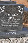 SIMPSON Erna, DU PLESSIS 1970-2008