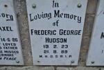 HUDSON Frederic George 1923-1989