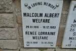 WELFARE Malcolm Albert 1916-1983 & Renee Lorraine 1918-2004