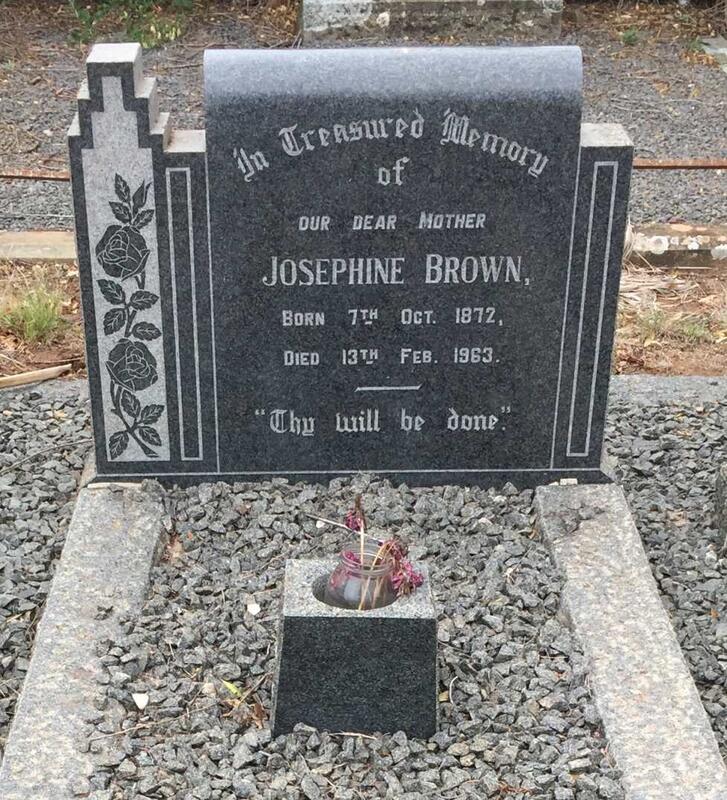 BROWN Josephine 1872-1963