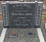 BROWN Melba Myra nee HERBERT 1907-1996