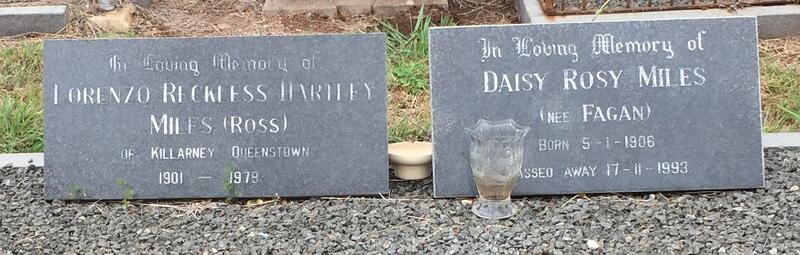 MILES Lorenzo Reckless Hartley 1901-1979 & Daisy Rosy FAGAN 1906-1993