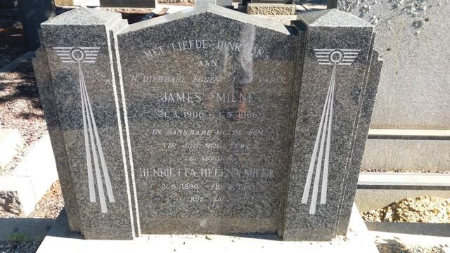 MILNE James 1900-1966 & Henrietta Helena 1899-1963