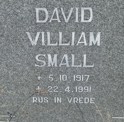 SMALL David William 1917-1991