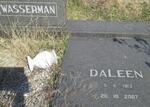 WASSERMAN Daleen 1913-2007