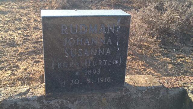 RUDMAN Johanna Susanna nee HURTER 1893-1916