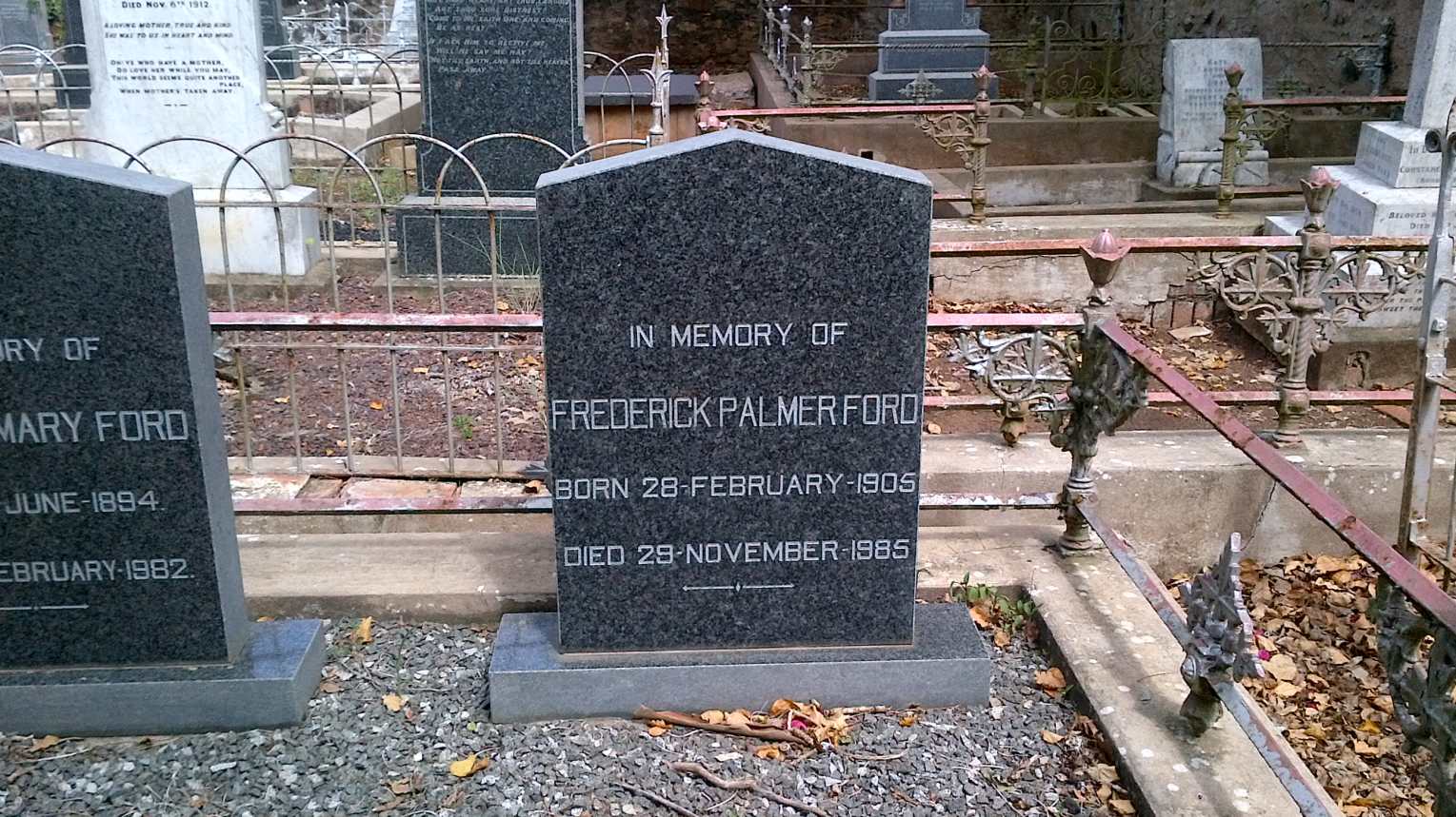 FORD Frederick Palmer 1905-1985