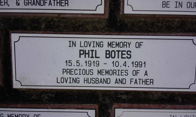 BOTES Phil 1919-1991