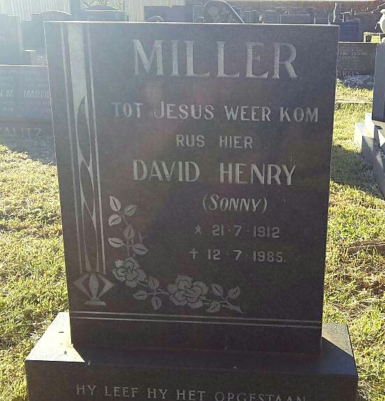 MILLER David Henry 1912-1985