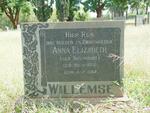 WILLEMSE Anna Elizabeth nee NIEUWOUDT 1886-1967