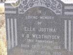 WESTHUYSEN Ella Justina, van der nee ROBERTSON 1913-1950