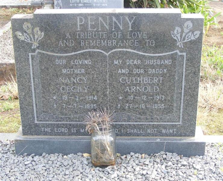 PENNY Cuthbert Arnold 1913-1955 & Nancy Cecily 1914-1995