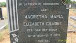 GILMORE Magrietha Maria Elizabeth nee VAN DER MESCHT 1909-1970