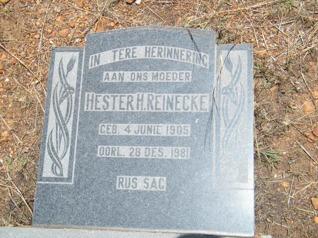REINECKE Hester H. 1905-1981