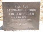 LINGENFELDER Stephanus Petrus 1891-1947